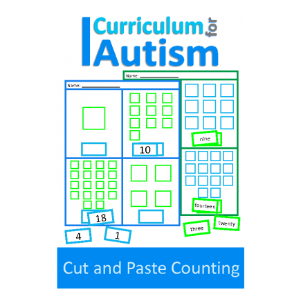 Cut and Paste Counting Worksheets
